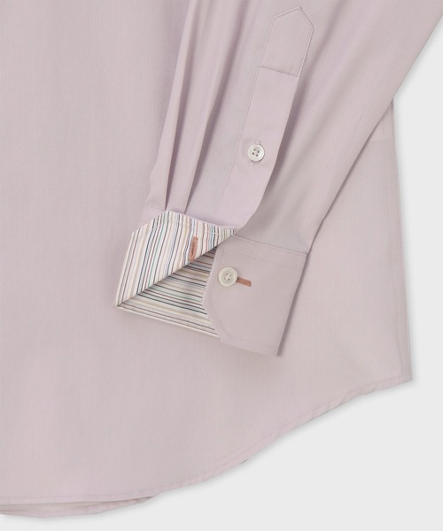 Paul Smith(ポールスミス)の「ヘリンボーン ボタンダウン ドレスシャツ / 153202 807PR(ビジネスシャツ・メンズ・ホワイト/ライトブルー/ライトパープル・SMALL/MEDIUM/LARGE/X-LARGE/XX-LARGE)」の9枚目の写真