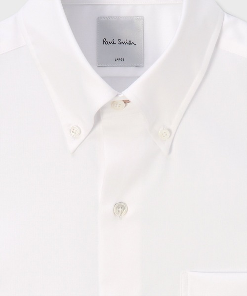 Paul Smith(ポールスミス)の「ヘリンボーン ボタンダウン ドレスシャツ / 153202 807PR(ビジネスシャツ・メンズ・ホワイト/ライトブルー/ライトパープル・SMALL/MEDIUM/LARGE/X-LARGE/XX-LARGE)」の6枚目の写真
