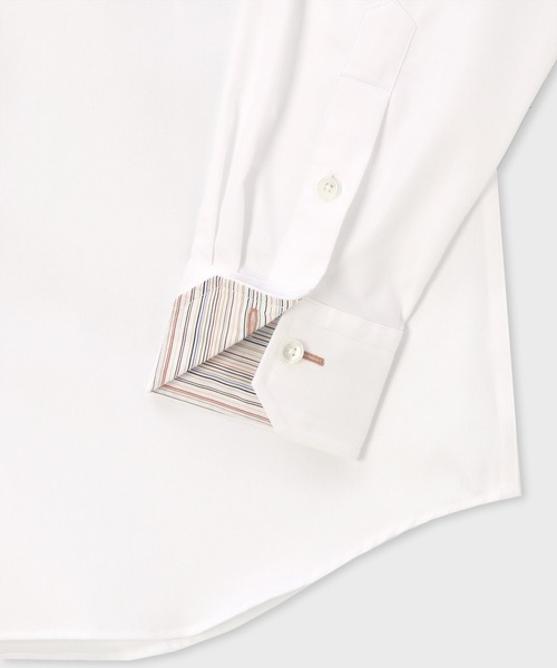 Paul Smith(ポールスミス)の「ヘリンボーン ボタンダウン ドレスシャツ / 153202 807PR(ビジネスシャツ・メンズ・ホワイト/ライトブルー/ライトパープル・SMALL/MEDIUM/LARGE/X-LARGE/XX-LARGE)」の7枚目の写真