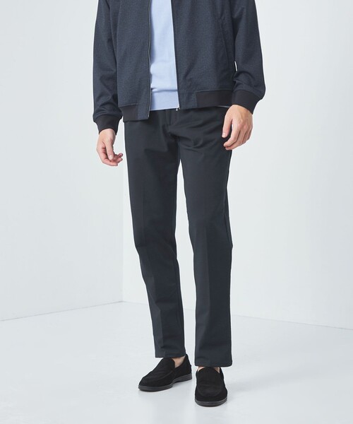 EDWIN(エドウィン)の「<EDWIN>デニスラ ROOMY テーパード サッカー スラックス(スラックス・メンズ・ブラック/ネイビー・M/L/S)」の2枚目の写真