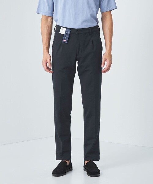 EDWIN(エドウィン)の「<EDWIN>デニスラ ROOMY テーパード サッカー スラックス(スラックス・メンズ・ブラック/ネイビー・M/L/S)」の4枚目の写真