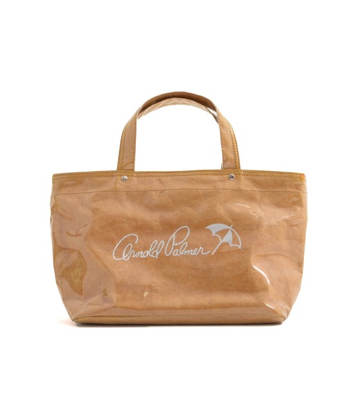 Arnold Palmer（アーノルドパーマー）の「ラミネート × タイベック バッグ（トートバッグ・レディース・キャメル/ベージュ/ブラック・F）」の9枚目の写真