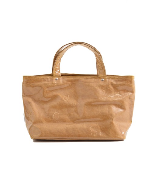 Arnold Palmer（アーノルドパーマー）の「ラミネート × タイベック バッグ（トートバッグ・レディース・キャメル/ベージュ/ブラック・F）」の10枚目の写真