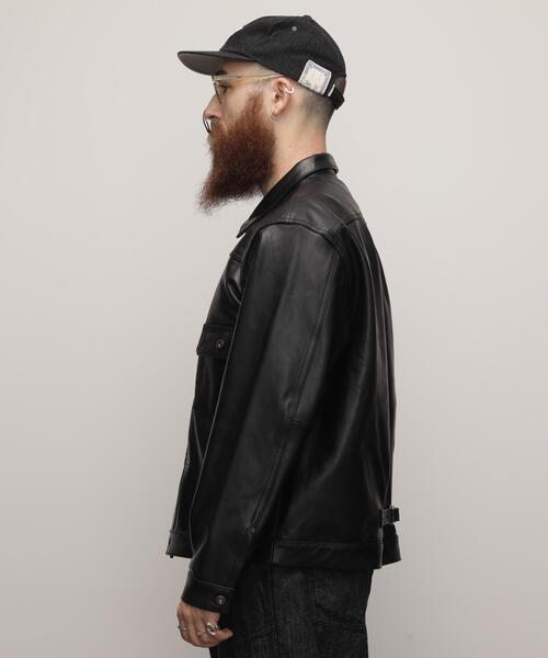 schott(ショット)の「Schott/ショット/SHEEP LEATHER 1st TRACKER JACKET/シープレザー Gジャン(ライダースジャケット・メンズ・ブラック・S/2XL/XL/M/L)」の3枚目の写真
