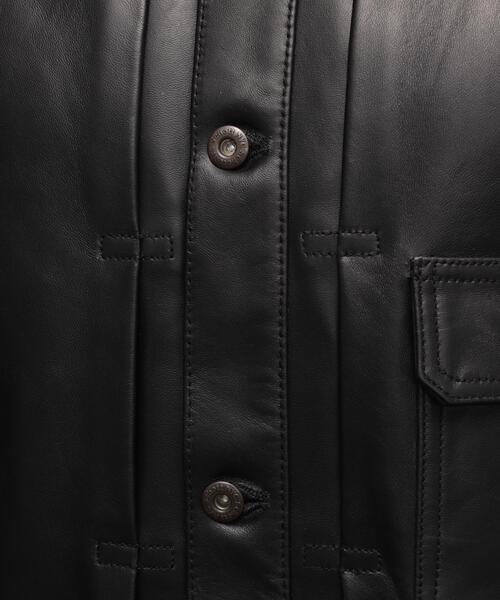 schott(ショット)の「Schott/ショット/SHEEP LEATHER 1st TRACKER JACKET/シープレザー Gジャン(ライダースジャケット・メンズ・ブラック・S/2XL/XL/M/L)」の8枚目の写真