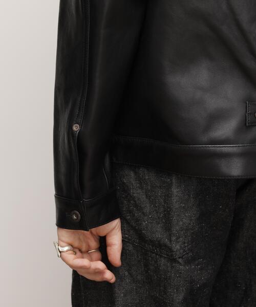 schott(ショット)の「Schott/ショット/SHEEP LEATHER 1st TRACKER JACKET/シープレザー Gジャン(ライダースジャケット・メンズ・ブラック・S/2XL/XL/M/L)」の10枚目の写真