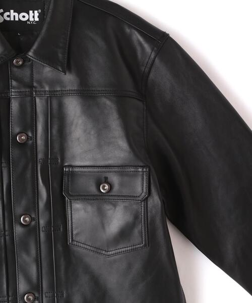 schott(ショット)の「Schott/ショット/SHEEP LEATHER 1st TRACKER JACKET/シープレザー Gジャン(ライダースジャケット・メンズ・ブラック・S/2XL/XL/M/L)」の15枚目の写真