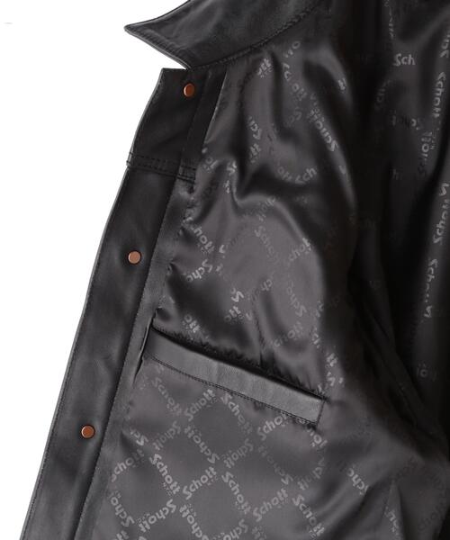 Schott(ショット)の「Schott/ショット/SHEEP LEATHER 1st TRACKER JACKET/シープレザー Gジャン(ライダースジャケット・メンズ・ブラック・S/2XL/XL/M/L)」の4枚目の写真