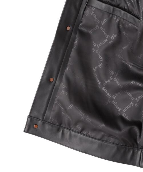 Schott(ショット)の「Schott/ショット/SHEEP LEATHER 1st TRACKER JACKET/シープレザー Gジャン(ライダースジャケット・メンズ・ブラック・S/2XL/XL/M/L)」の3枚目の写真