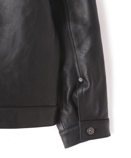 schott（ショット）の「Schott/ショット/SHEEP LEATHER 1st TRACKER JACKET/シープレザー Gジャン（ライダースジャケット・メンズ・ブラック・S/2XL/XL/M/L）」の16枚目の写真