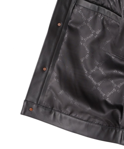 schott（ショット）の「Schott/ショット/SHEEP LEATHER 1st TRACKER JACKET/シープレザー Gジャン（ライダースジャケット・メンズ・ブラック・S/2XL/XL/M/L）」の20枚目の写真