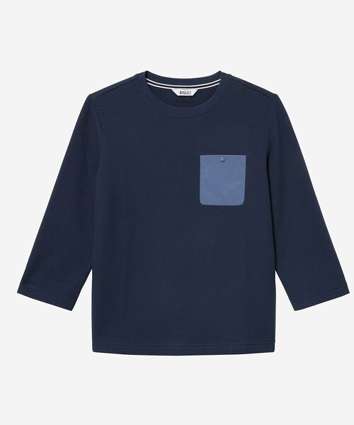 AIGLE(エーグル)の「UVカット ショートスリーブ ワッフルポケット半袖Tシャツ(Tシャツ/カットソー・レディース・ベージュ/ダークブルー・L/M/S)」の14枚目の写真