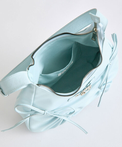 OLIVE des OLIVE(オリーブデオリーブ)の「ドロストホーボーバッグ(ショルダーバッグ・レディース・ダークブラウン/サックスブルー/ピンク/アイボリー・FREE)」の21枚目の写真