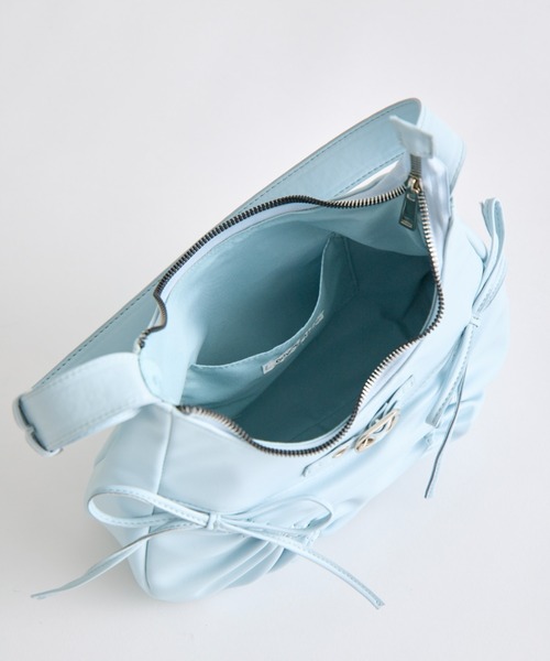 OLIVE des OLIVE(オリーブデオリーブ)の「ドロストホーボーバッグ(ショルダーバッグ・レディース・ダークブラウン/サックスブルー/ピンク/アイボリー・FREE)」の11枚目の写真