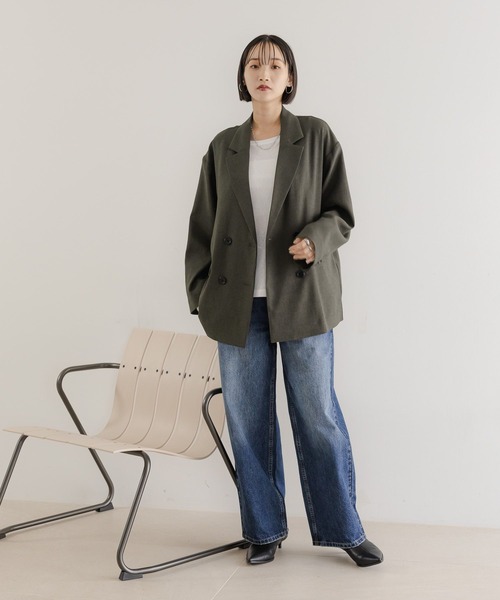 セール】ホップサックダブルジャケット 243336（テーラード