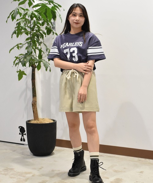 ムラサキスポーツ(ムラサキスポーツ)の「RIKKA FEMME/リッカファム ナンバリングTシャツ RF25SS08(Tシャツ/カットソー・レディース・ホワイト/ネイビー・FREE)」の9枚目の写真