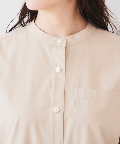 UNTITLED（アンタイトル）の「バンドカラーシャツワンピース（ワンピース・レディース・オリーブ/サンドベージュ/ブルー系その他/ベージュ系その他2・00/01/02/03/04/44/48）」の16枚目の写真