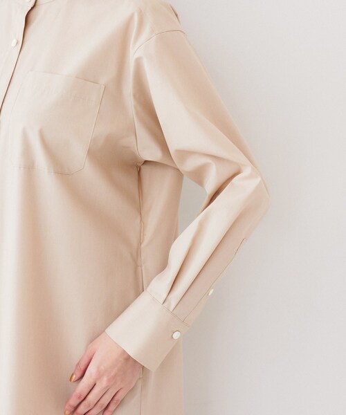 UNTITLED（アンタイトル）の「バンドカラーシャツワンピース（ワンピース・レディース・オリーブ/サンドベージュ/ブルー系その他/ベージュ系その他2・00/01/02/03/04/44/48）」の18枚目の写真