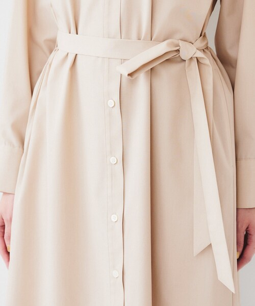 UNTITLED（アンタイトル）の「バンドカラーシャツワンピース（ワンピース・レディース・オリーブ/サンドベージュ/ブルー系その他/ベージュ系その他2・00/01/02/03/04/44/48）」の21枚目の写真