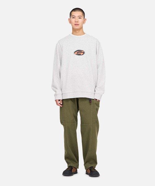 Gramicci（グラミチ）の「G-BLUR SWEATSHIRT｜G-ブラースウェットシャツ（スウェット・メンズ・グリーン/レッド/ブルー・XL/L/M/S/XXL）」の6枚目の写真