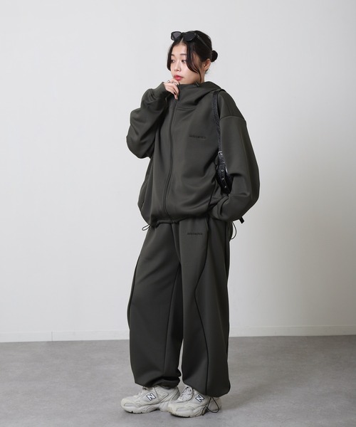 ZIP FIVE】 ドローコード内蔵 エステル ジャージ 変形 パイピング