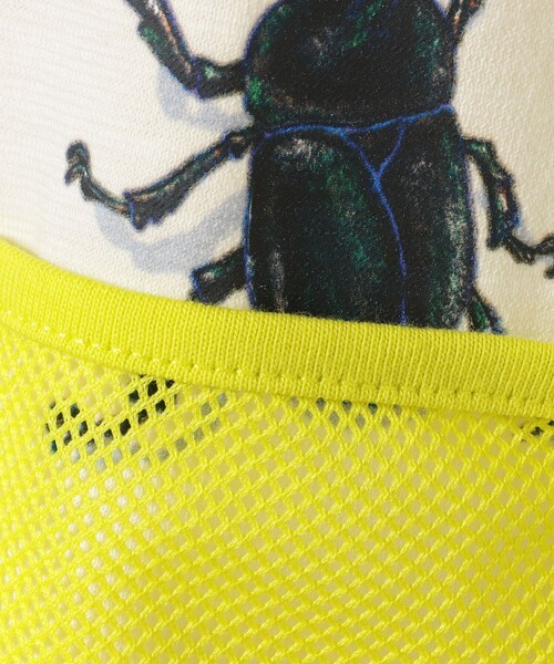 BEAMS mini（ビームスミニ）の「メッシュ ポケット 昆虫 Tシャツ 2025SS（90～130cm）（Tシャツ/カットソー・キッズ・オリーブ/ブルー系その他2/オフホワイト・100/110/120/130/90）」の13枚目の写真