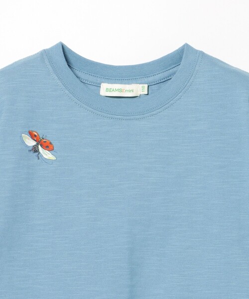 BEAMS mini（ビームスミニ）の「メッシュ ポケット 昆虫 Tシャツ 2025SS（90～130cm）（Tシャツ/カットソー・キッズ・オリーブ/ブルー系その他2/オフホワイト・100/110/120/130/90）」の18枚目の写真