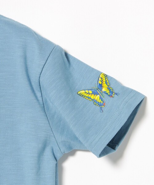 BEAMS mini（ビームスミニ）の「メッシュ ポケット 昆虫 Tシャツ 2025SS（90～130cm）（Tシャツ/カットソー・キッズ・オリーブ/ブルー系その他2/オフホワイト・100/110/120/130/90）」の19枚目の写真