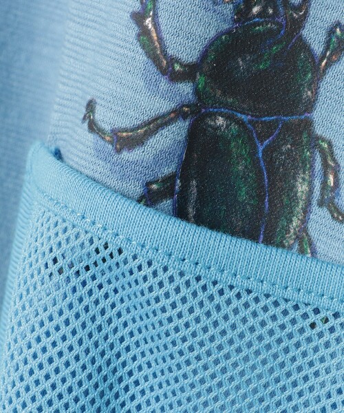 BEAMS mini（ビームスミニ）の「メッシュ ポケット 昆虫 Tシャツ 2025SS（90～130cm）（Tシャツ/カットソー・キッズ・オリーブ/ブルー系その他2/オフホワイト・100/110/120/130/90）」の22枚目の写真