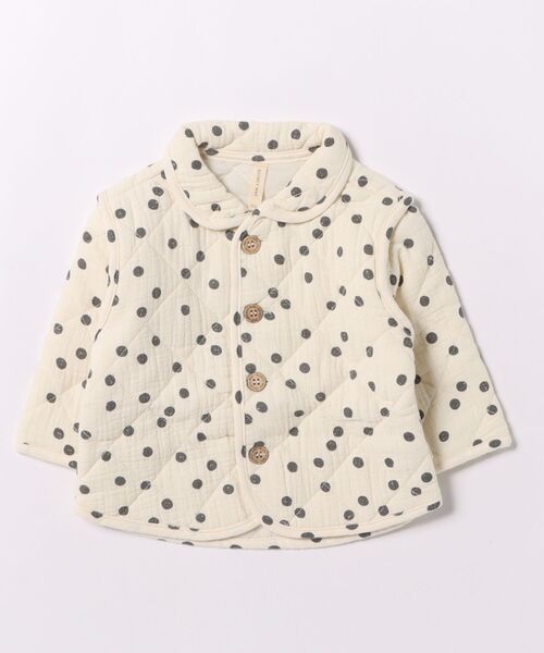 【Quincy Mae】QUILTED JACKET || NAVY DOT