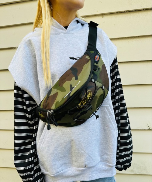 Dickies(ディッキーズ)の「Dickies / DK OVAL LOGO WAISTBAG / 80976800(ボディバッグ/ウエストポーチ・レディース・ブラック/ブルー/カモフラージュ/ブラック系その他・ONESIZE)」の10枚目の写真