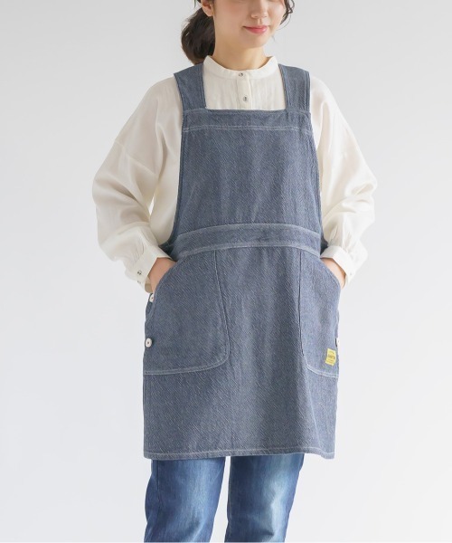 新品タグ付未使用 YANUK×ロバート馬場 デニムエプロン デニムサロペット風 hiro88 【Laugh Out×YANUK with ロバート馬場