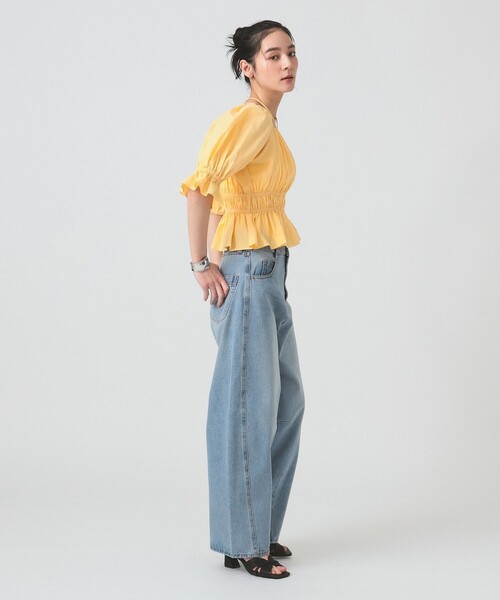 Ray BEAMS（レイビームス）の「ギャザー ホルターネック パフスリーブ ブラウス [洗える]（シャツ/ブラウス・レディース・クリーム/ブラック/レッド・ONE SIZE）」の13枚目の写真