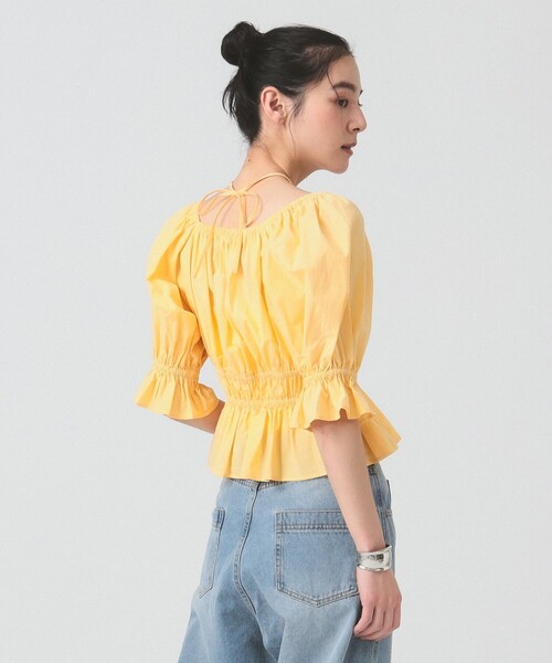 Ray BEAMS（レイビームス）の「ギャザー ホルターネック パフスリーブ ブラウス [洗える]（シャツ/ブラウス・レディース・クリーム/ブラック/レッド・ONE SIZE）」の15枚目の写真