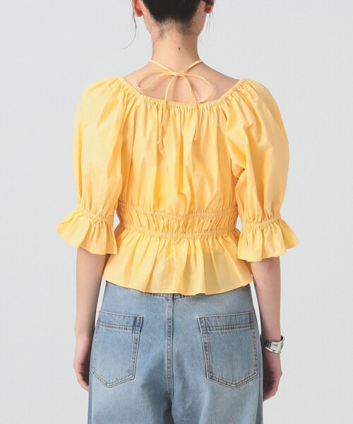 Ray BEAMS（レイビームス）の「ギャザー ホルターネック パフスリーブ ブラウス [洗える]（シャツ/ブラウス・レディース・クリーム/ブラック/レッド・ONE SIZE）」の18枚目の写真