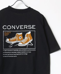 CONVERSE/コンバース オーバーサイズ ワンポイントロゴ刺繍 バックサガラ刺繍 半袖Tシャツ レディース メンズ