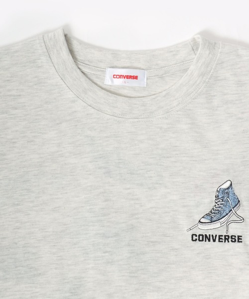 CONVERSE(コンバース)の「CONVERSE/コンバース オーバーサイズ ワンポイントロゴ刺繍 バックサガラ刺繍 半袖Tシャツ レディース メンズ(Tシャツ/カットソー・レディース・ブラック/ホワイト/ホワイト系その他/オートミール/ピンク/スミクロ・LL/L/M)」の19枚目の写真