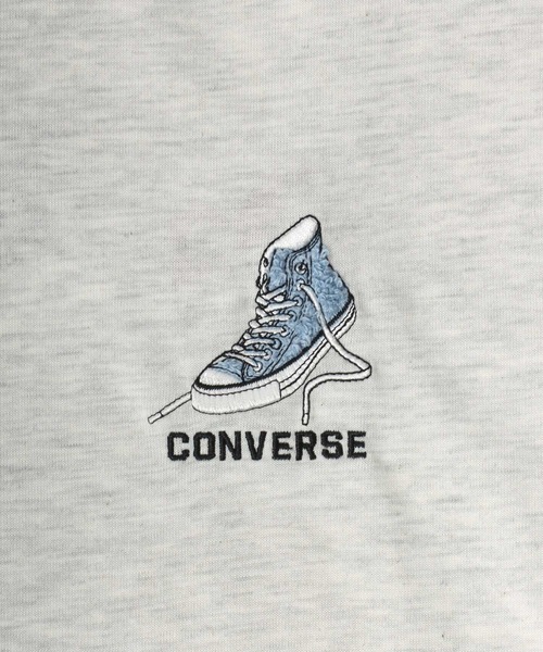 CONVERSE(コンバース)の「CONVERSE/コンバース オーバーサイズ ワンポイントロゴ刺繍 バックサガラ刺繍 半袖Tシャツ レディース メンズ(Tシャツ/カットソー・レディース・ブラック/ホワイト/ホワイト系その他/オートミール/ピンク/スミクロ・LL/L/M)」の20枚目の写真