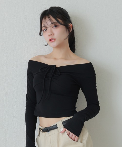 tシャツ *M DOLLY original* logo ribbon tops/ロゴリボントップス レディース M DOLLY original* logo ribbon tops/ロゴリボントップス（T
