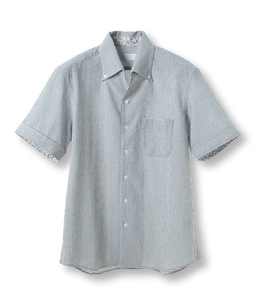 MEN'S BIGI(メンズビギ)の「【ACTIVE TAILOR/アクティブテイラー】カールマイヤーボタンダウンシャツ(シャツ/ブラウス・メンズ・ホワイト系その他/ブルー系その他/ネイビー・04/03/02/01)」の1枚目の写真
