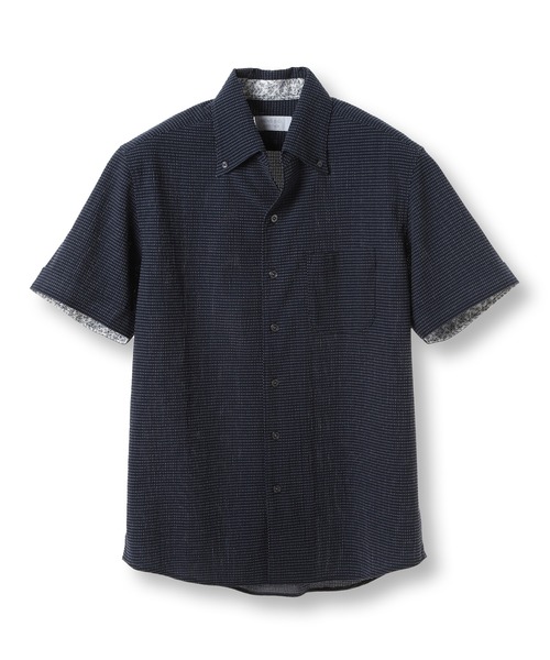 MEN'S BIGI(メンズビギ)の「【ACTIVE TAILOR/アクティブテイラー】カールマイヤーボタンダウンシャツ(シャツ/ブラウス・メンズ・ホワイト系その他/ブルー系その他/ネイビー・04/03/02/01)」の2枚目の写真