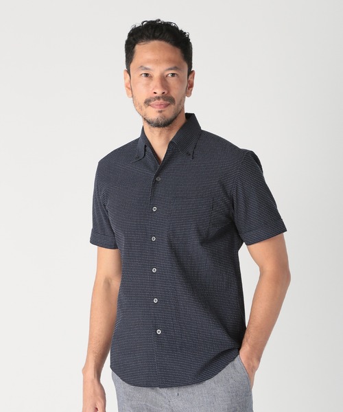 MEN'S BIGI(メンズビギ)の「【ACTIVE TAILOR/アクティブテイラー】カールマイヤーボタンダウンシャツ(シャツ/ブラウス・メンズ・ホワイト系その他/ブルー系その他/ネイビー・04/03/02/01)」の7枚目の写真