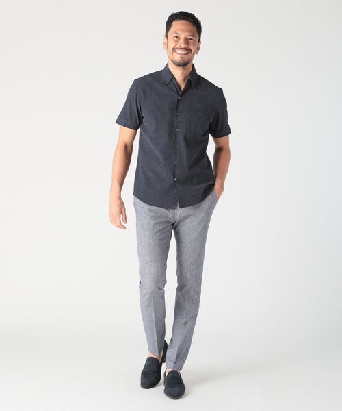 MEN'S BIGI(メンズビギ)の「【ACTIVE TAILOR/アクティブテイラー】カールマイヤーボタンダウンシャツ(シャツ/ブラウス・メンズ・ホワイト系その他/ブルー系その他/ネイビー・04/03/02/01)」の10枚目の写真