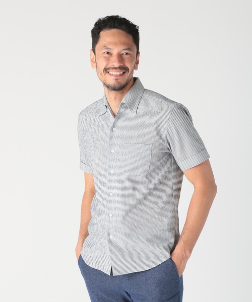 MEN'S BIGI(メンズビギ)の「【ACTIVE TAILOR/アクティブテイラー】カールマイヤーボタンダウンシャツ(シャツ/ブラウス・メンズ・ホワイト系その他/ブルー系その他/ネイビー・04/03/02/01)」の4枚目の写真