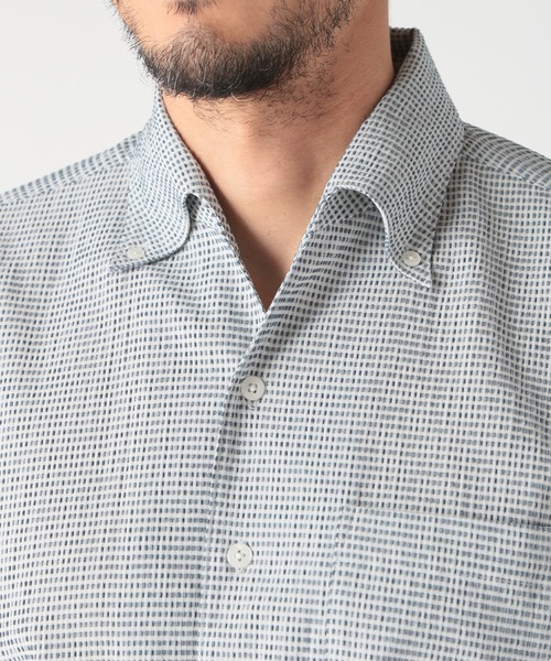 MEN'S BIGI(メンズビギ)の「【ACTIVE TAILOR/アクティブテイラー】カールマイヤーボタンダウンシャツ(シャツ/ブラウス・メンズ・ホワイト系その他/ブルー系その他/ネイビー・04/03/02/01)」の15枚目の写真