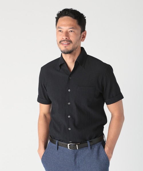 MEN'S BIGI(メンズビギ)の「【ACTIVE TAILOR/アクティブテイラー】カールマイヤーボタンダウンシャツ(シャツ/ブラウス・メンズ・ホワイト系その他/ブルー系その他/ネイビー・04/03/02/01)」の8枚目の写真