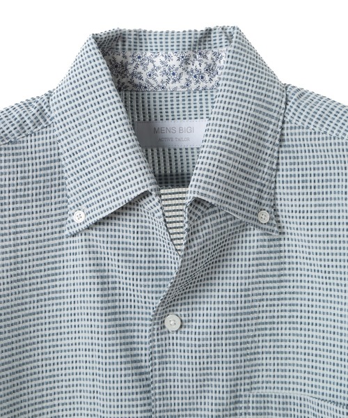 MEN'S BIGI(メンズビギ)の「【ACTIVE TAILOR/アクティブテイラー】カールマイヤーボタンダウンシャツ(シャツ/ブラウス・メンズ・ホワイト系その他/ブルー系その他/ネイビー・04/03/02/01)」の16枚目の写真