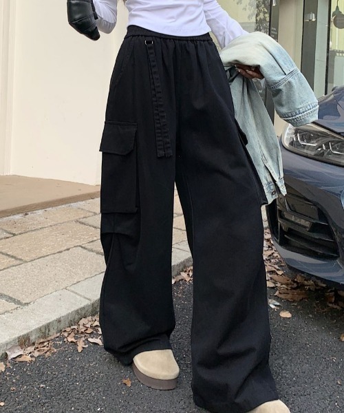 Vipoa(ヴィポア)の「サイドポケット ゆったりカジュアルパンツ(その他パンツ・レディース・ブラック/グレー/ホワイト・FREE)」の14枚目の写真