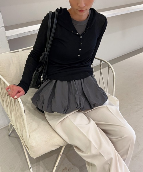 セール】【洗える】カップ付きバルーンタンク（タンクトップ）｜select