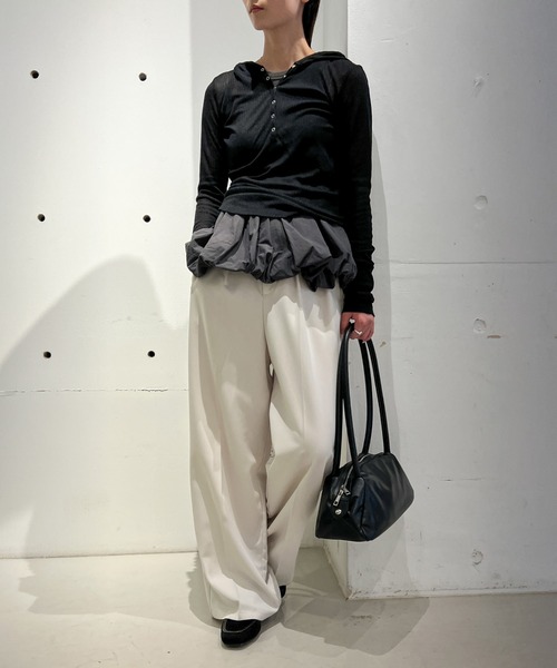 セール】【洗える】カップ付きバルーンタンク（タンクトップ）｜select